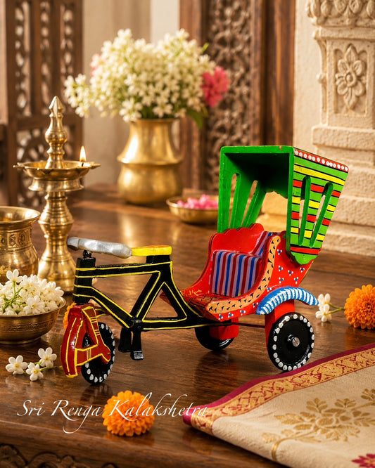 Classic Wooden Rickshaw