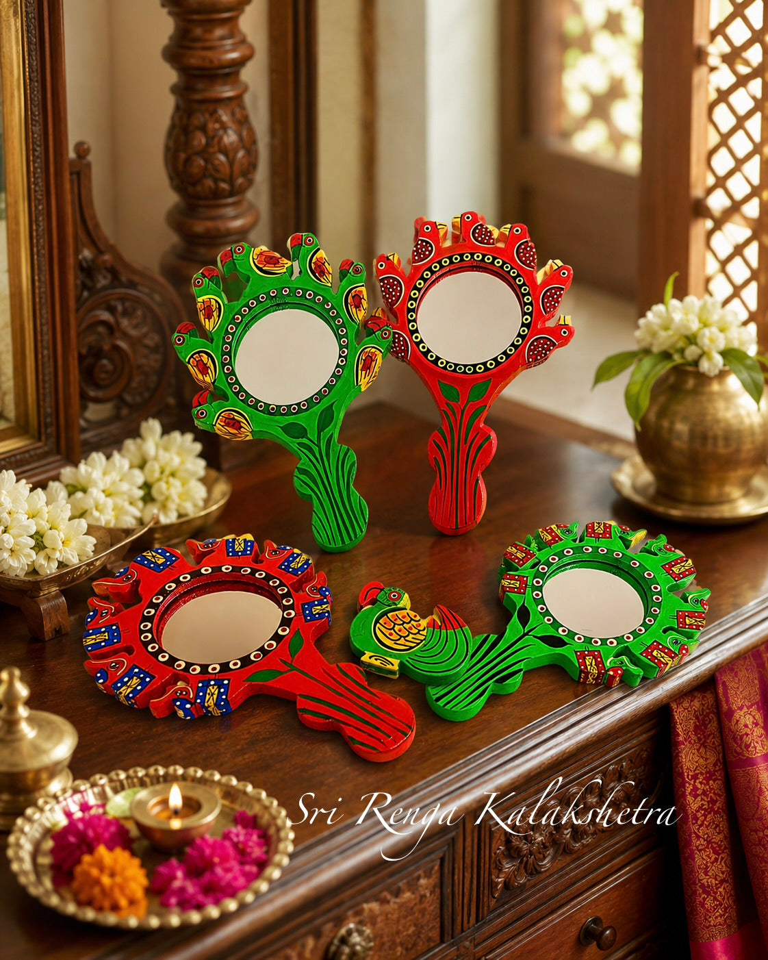 Classic Wooden Mirror