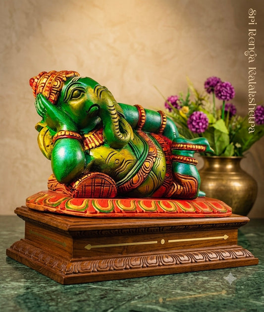 Reclining Ganesha Sculpture