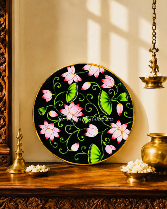 Pichwai Wall Plate - Lotus Motif
