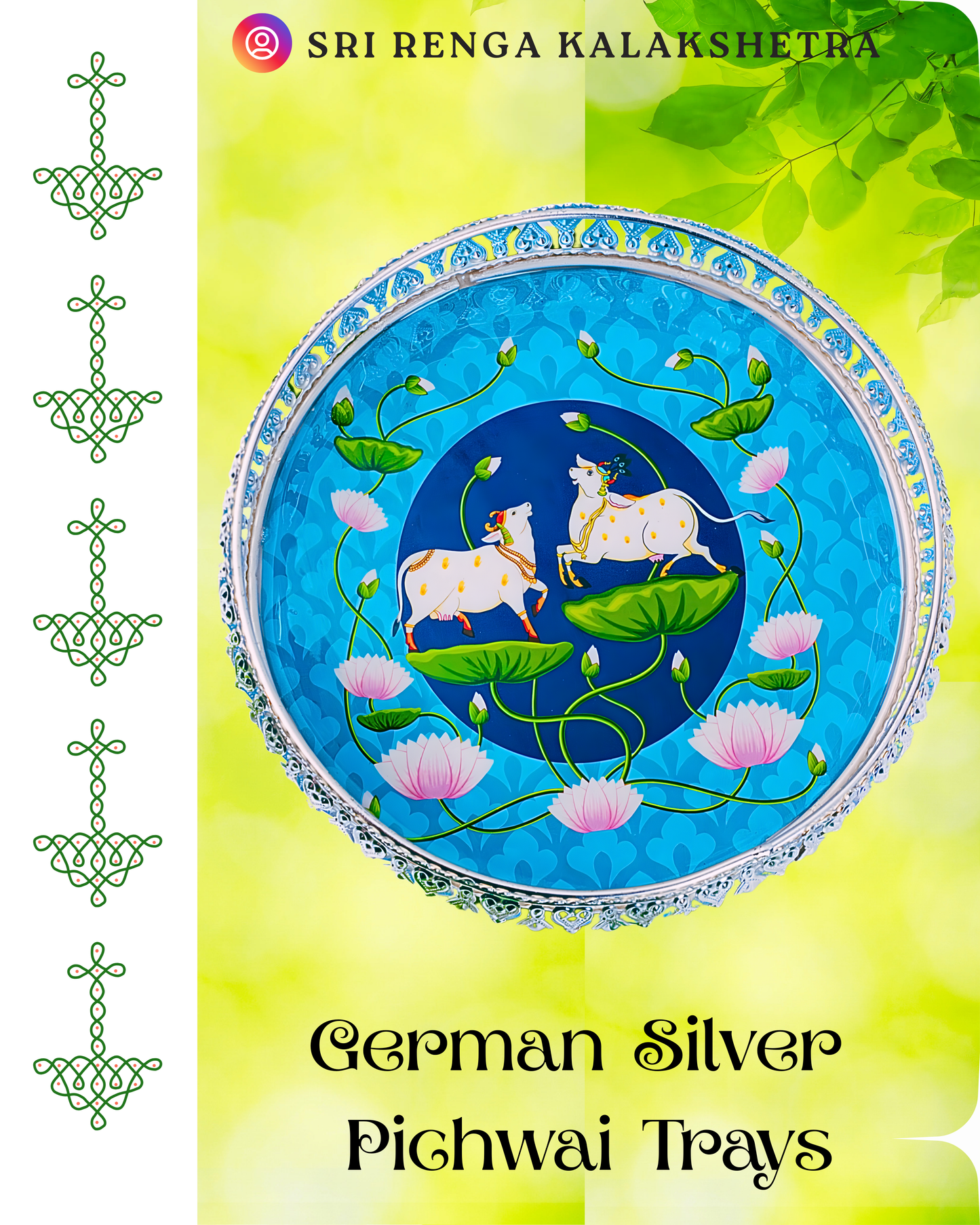 𝐒𝐢𝐥𝐯𝐞𝐫 𝐏𝐥𝐚𝐭𝐞𝐝 𝐏𝐢𝐜𝐡𝐰𝐚𝐢 𝐃𝐞𝐜𝐨𝐫𝐚𝐭𝐢𝐯𝐞 𝐏𝐨𝐨𝐣𝐚 𝐓𝐡𝐚𝐥𝐢