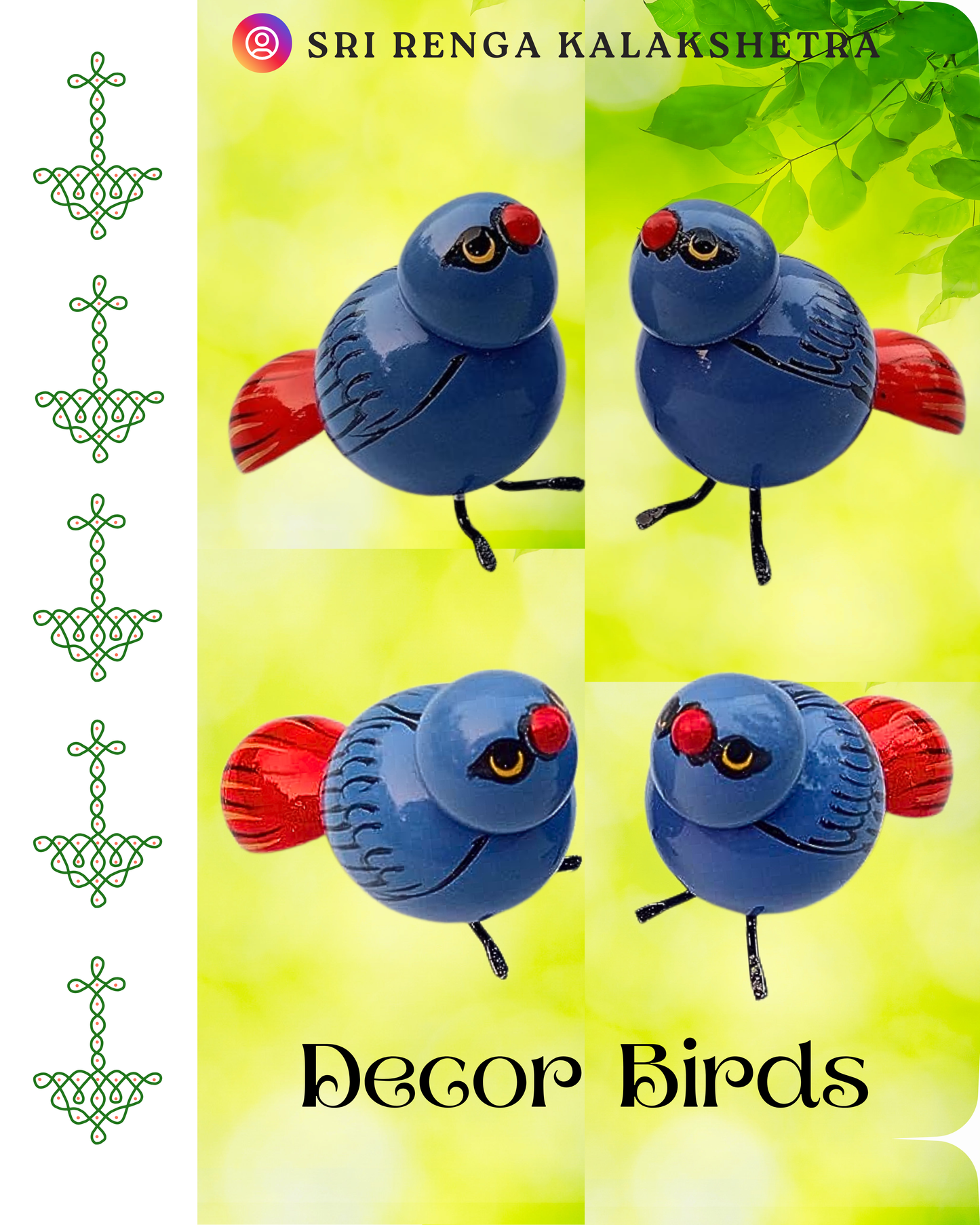 𝐃𝐞𝐜𝐨𝐫 𝐁𝐢𝐫𝐝𝐬 𝐏𝐚𝐢𝐫 𝐟𝐨𝐫 𝐆𝐚𝐫𝐝𝐞𝐧 𝐆𝐥𝐨𝐰