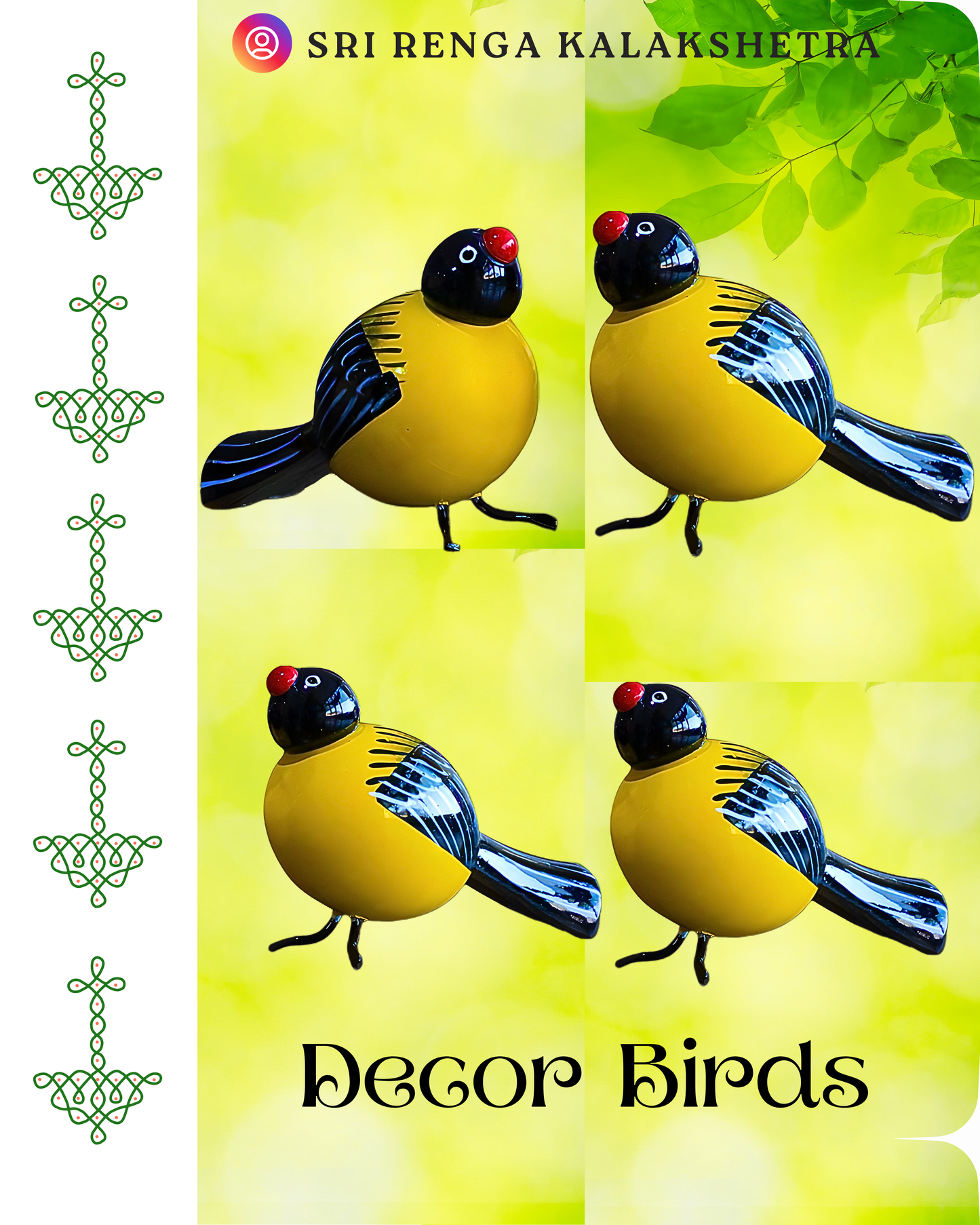 𝐃𝐞𝐜𝐨𝐫 𝐁𝐢𝐫𝐝𝐬 𝐏𝐚𝐢𝐫 𝐟𝐨𝐫 𝐆𝐚𝐫𝐝𝐞𝐧 𝐆𝐥𝐨𝐰