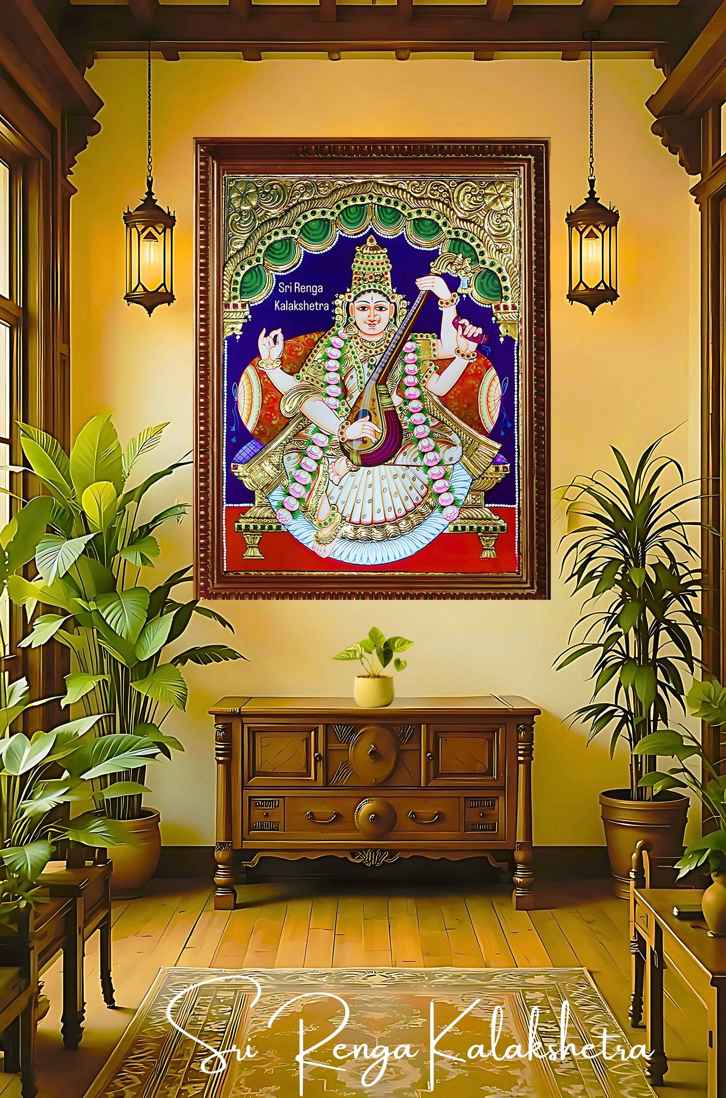 𝐓𝐚𝐧𝐣𝐨𝐫𝐞 𝐏𝐚𝐢𝐧𝐭𝐢𝐧𝐠 – 𝐆𝐨𝐝𝐝𝐞𝐬𝐬 𝐒𝐚𝐫𝐚𝐬𝐰𝐚𝐭𝐡𝐢