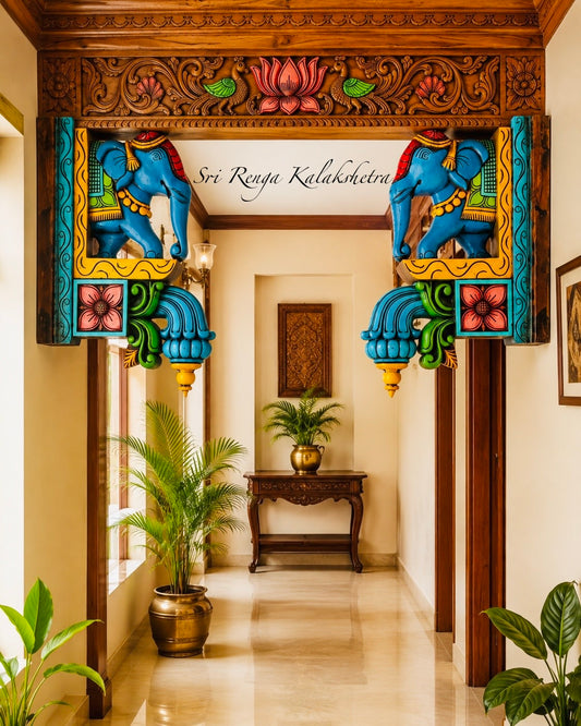 Elephant Motif Wall Brackets