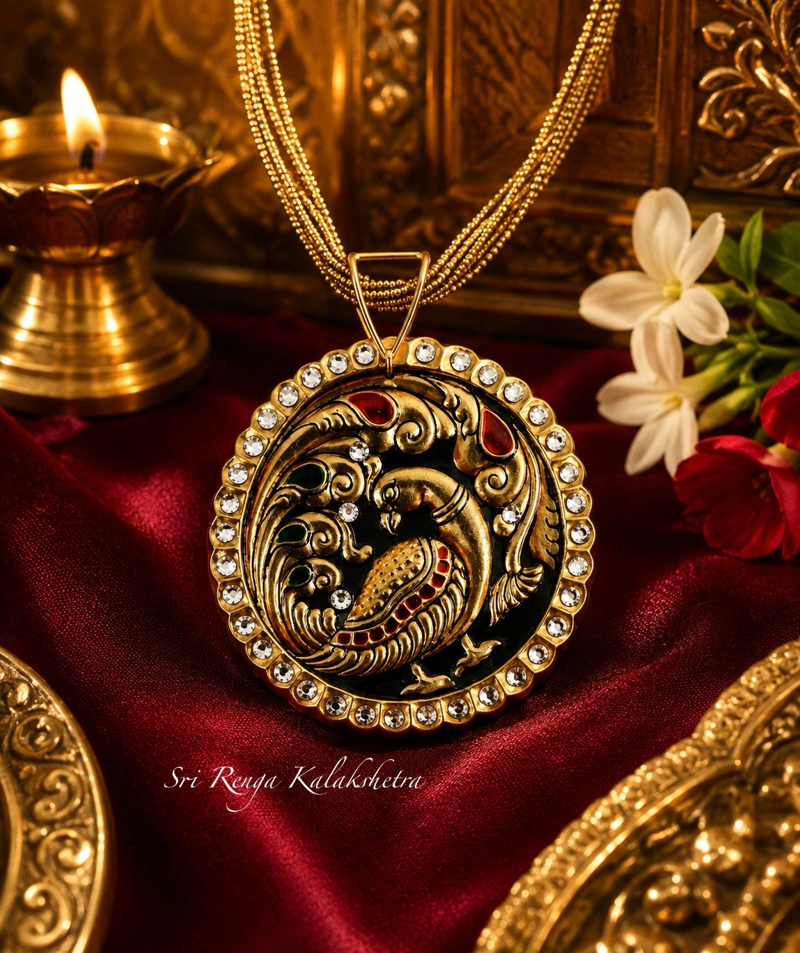 Tanjore Handcrafted Pendant